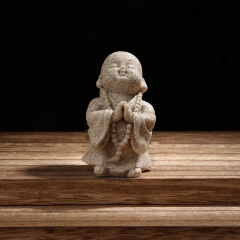 Carefree Fish Aquarium Decoration Minimalist Sandstone Buddha Fish Tank Decor Bring Home a Ray of Sunshine (1/5)