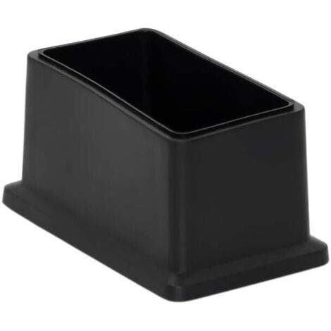 GROOFOO 25 x 50 mm (1" x 2") Non-Marking PVC Rectangular Chair End Caps Set of 8 (1/5)