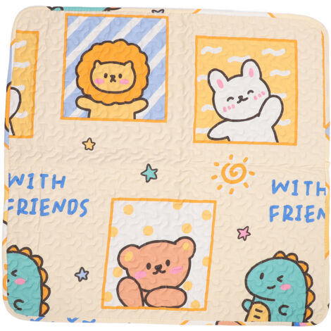 Pet Mat Absorbent Cotton Dog Pee Pad Feeding Mat Foldable Portable Cat Floor Mat Sleeping Pad for All Seasons Type 1 90 X 90cm / 35.4 X 35.4in (1/5)
