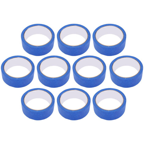 10 Rolls Painters Tape Bulk Blue Wall Paint Multi Surface Masking Trimming Home Decoration (1/5)