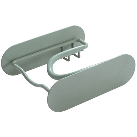 Hair Dryer Wall Holder Space Saving Metal Wall Blow Dryer Storage Rack for Bathroom Green (1/5)