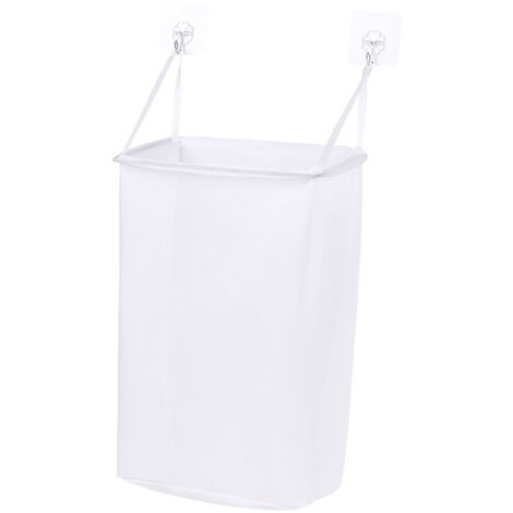 Wall Mounted Laundry Basket Ample Capacity High Load Bearing Adhesive Dirty Clothes Basket for Bathroom (1/5)