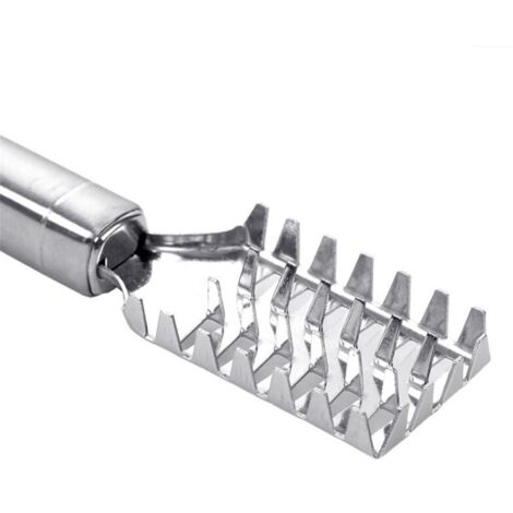 Fish Scaler Brush Fish Stainless Steel Scale Remover Easily Remove Fish Scales Cleaning Brush Scraper Kitchen Tool (1/5)