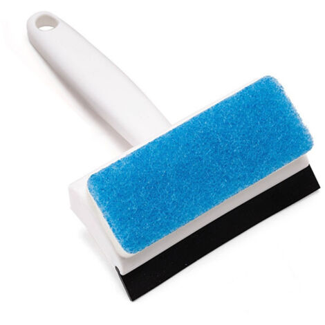Shower Squeegee Dual Side Window Screen Cleaner Brush Efficient Comfortable Grip Glass Wiper for Bathroom Mirror (1/5)