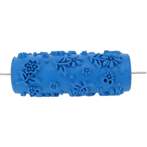 5inch Patterned Paint Roller Texture Rubber Roller Decorative Rubber Roller for DIY Painters