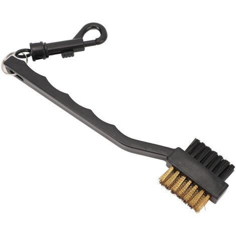 Golf Club Cleaning Brush Dual Sided Copper Steel Dense Bristle Portable Multifunctional Golf Club Groove Cleaner Tool (1/5)