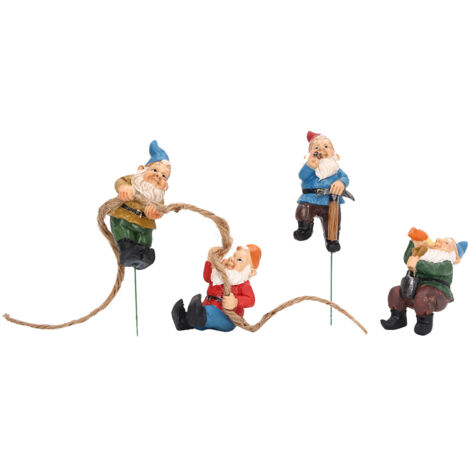 Garden Gnome Statue Resin Funny Cute Garden Gnomes Ornament for Patios Backyards Lawns Decoration (1/5)