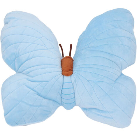 Throw Pillow Soft Home Decor Cartoon Cute Decorative Plush Pillow Stuffed Animal Toy for Living Room Bedroom Blue (1/5)