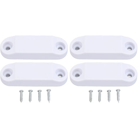 2 Set RV Magnetic Baggage Door Catch White RV Storage Door Holder for Campers Motor Homes (1/5)