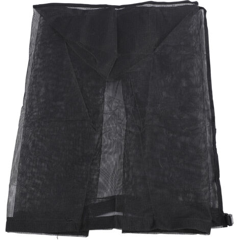 Air Conditioner Cover Mesh Breathable All Seasons Outside Central AC Unit Protector Against Leaves Weeds Cottonwood Debris Black 61x61x76cm (1/5)