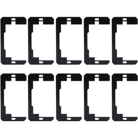 10pcs Wall Plate Spacer Water Resistant Easy to Install Steel Device Leveling Plate for Fixing Wall Outlet