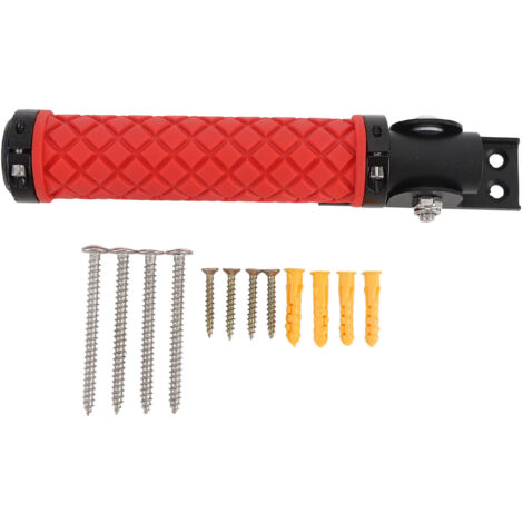 Flip Up Grab Bar Doorway Flip Assist Handle Non Slip Door Assistant Support Grip Handle for Wall Doorframe Stairs Steps Seniors Elderly Red (1/5)
