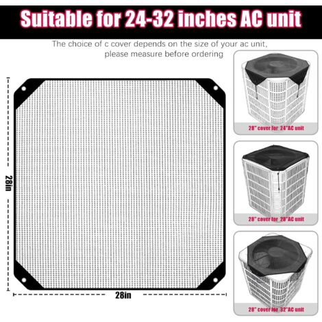 Air Conditioner Covers for Outside Unit 28''x28'', Central Mesh Net AC ...