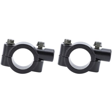 2PCS 25mm Motorcycle Handlebar Mirror Mount Holder Clamp Bracket Adapter Universal for Motorbike ATV Scooter Project Bikes Black M8 (1/5)