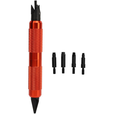 Aluminium Alloy Case Prep Multitool Case Chamfer Deburring Hand Tools Pocket Cleaners Reamers for Reloading Removing Crimps Orange