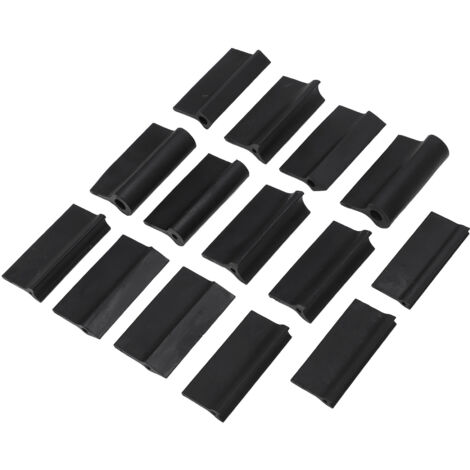 14PCS Contour Sanding Grip 3 Shapes Rubber Black Flexible Contour Polishing Tool for Woodworking (1/5)
