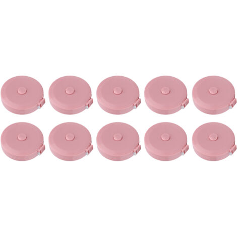 10Pcs Retractable Tape Measure 1.5m Portable Body Measuring Tape for Sewing Cutting Knitting (1/5)