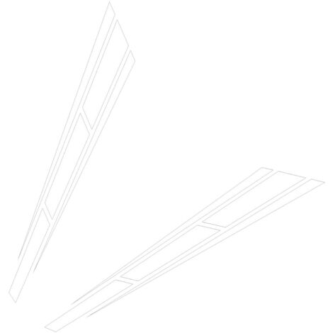 2Pcs Car Hood Stripe Sticker Sporty Style Car Body Door Side Engine Bonnet Decal for RV Yacht Truck Pickup SUV White (1/5)