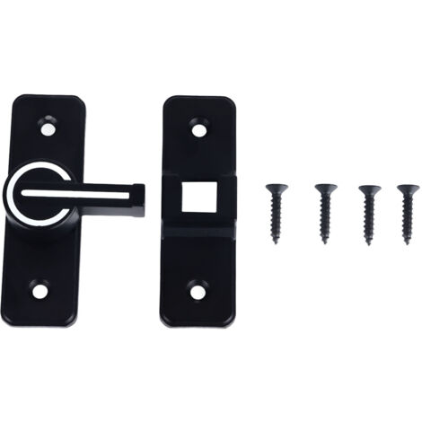 Door Right Angle Lock Hole Free Zinc Alloy 90 Degree Gate Lock with Night Light for Toilet (1/5)
