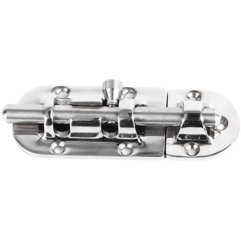 Door Latch Lock 110x38mm 316 Stainless Steel High Accuracy Electrolytic Polishing Process Sliding Bolt Lock (1/5)