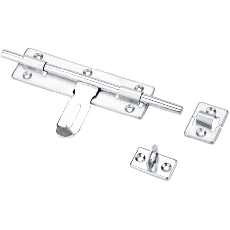 1Pc 8inch Stainless Steel Security Home Door Bolt Padlock Sliding Barrel Bolts Window Lock (1/5)