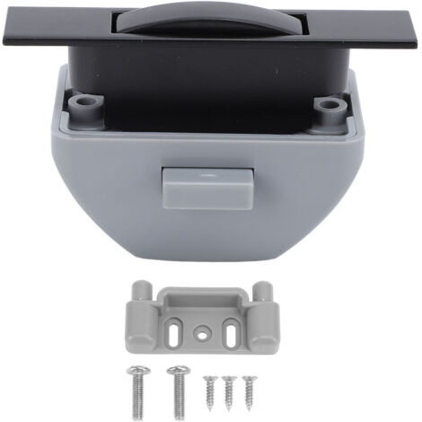 RV Push Cabinet Latch Zinc Alloy Keyless Cupboard Locks for RV Yachts Motorhome Caravan Black (1/5)
