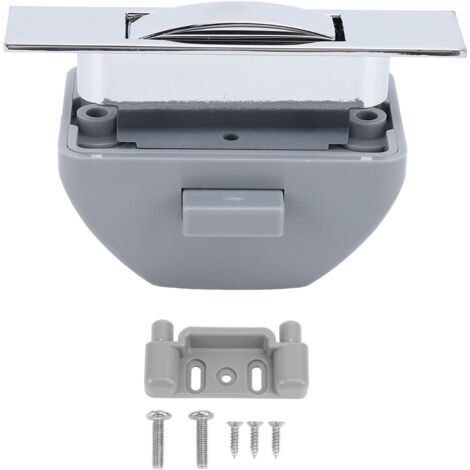 RV Push Cabinet Latch Zinc Alloy Keyless Cupboard Locks for RV Yachts Motorhome Caravan Chrome (1/5)