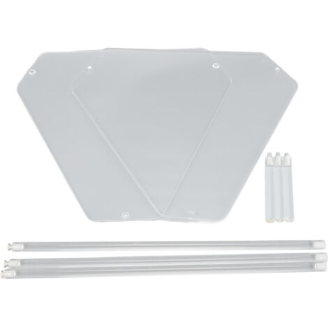 Acrylic End Table 2 Tier Corner Side Table Small Corner Table for Living Room Bedroom Balcony Easy Assembly (1/5)