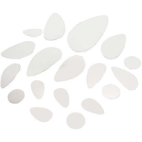Decorative Oval Acrylic Mirror Wall Sticker Art Home DIY Frameless Backgrounds Decor Mirrors (1/5)