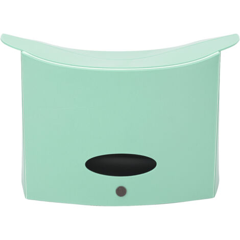 Folding Stool Thick Durable Lightweight Portable Handle Design Plastic Folding Paper Stool for Outdoor Indoor Green (1/5)