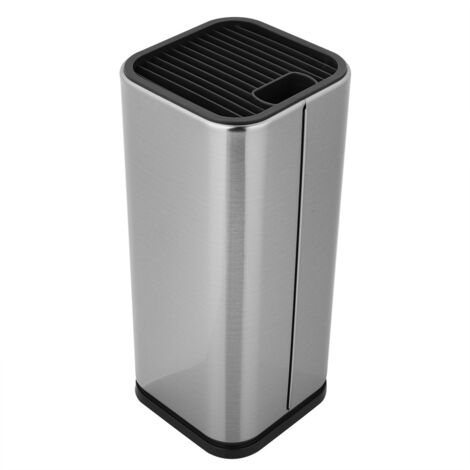 GROOFOO-Stainless Steel Knife Block Knife Holder SpacE Saver Knife Storage (1/5)