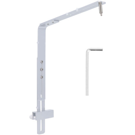 Fish Tank Light Bracket Aluminum Alloy Professional Adjustable Height Aquarium Light Stand Kit for Hanging Lamp Silver(Thickness 2.8mm) (1/5)