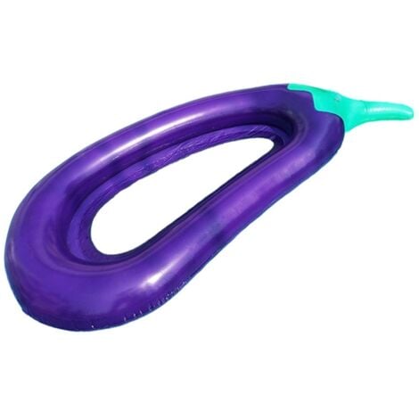 Eggplant Pool Float Thickened PVC Foldable Portable Lounger Raft ...