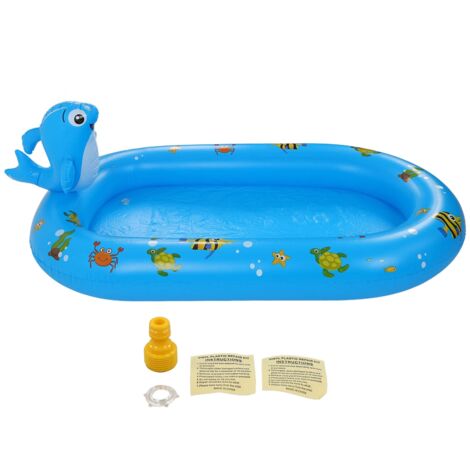 Children Inflatable Swimming Pool Thick PVC Cute Fish Patterns Sprinkler Summer Pool Toys for Outdoor (1/5)