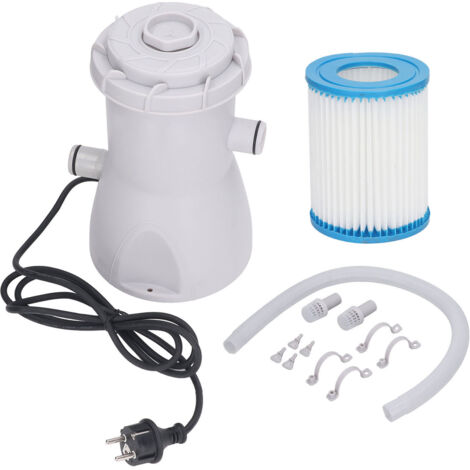 Pool Filter Pump 30W 800GAL Waterproof Low Noise Swimming Pool Cartridge Filter Pump EU Plug 220‑240V