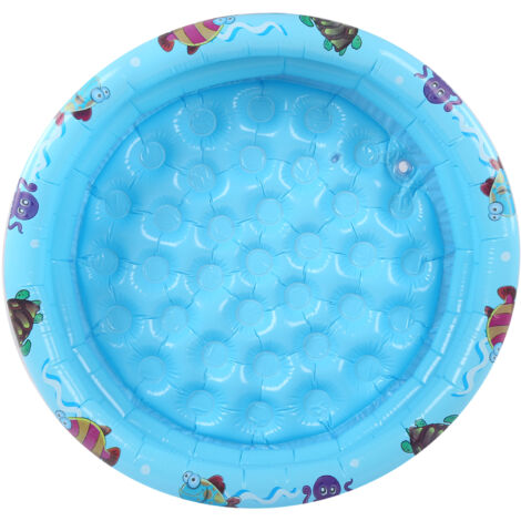 Indoor Outdoor Baby Swimming Pool Round Inflatable Children Water Game Play Pool Blue150cm/59.1in (1/5)