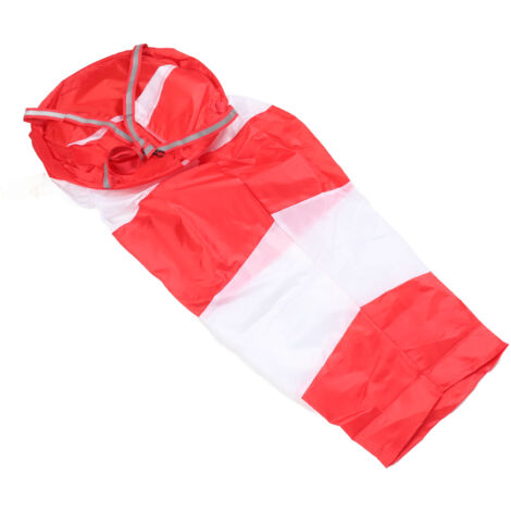Windsock Lightweight Strong Polyester Wind Direction Measurement Sock Bag for Outdoor Farm Industry Red 100cm Fluorescent Style (1/5)