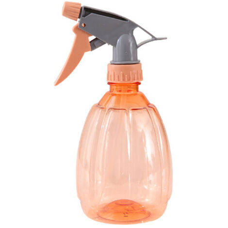 Spray Bottle Plastic 500ml Adjustable Nozzle Trigger Handle Water Spray Bottle for Watering Plants Orange (1/5)