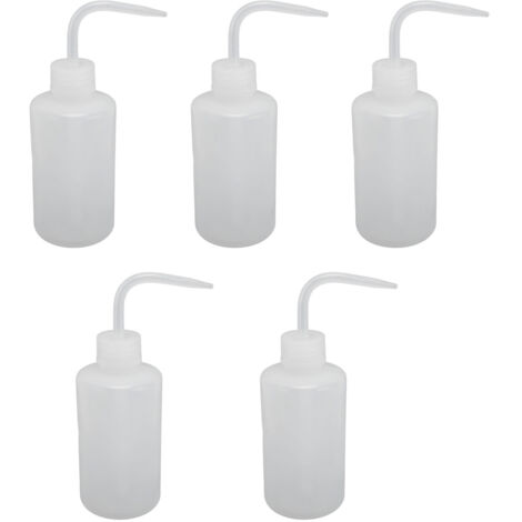 5PCS Safety Wash Bottles Plastic Squeeze Bottle Multipurpose Empty Bottle for Cleaning Watering 250ml (1/5)
