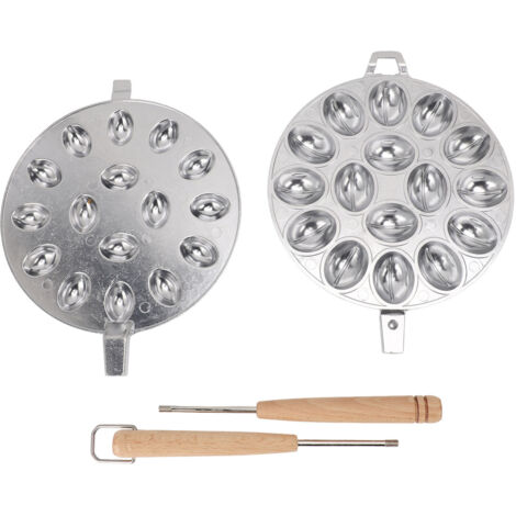 Cookie Moulding 16 Hole Non Stick Oval Shaped Cookie Moulding Maker for Home Bakery Style 2 (1/5)