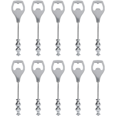 10Pcs Beadable Beer Opener Stainless Steel Decorative Beaded Bottle Opener for Party Gathering (1/5)