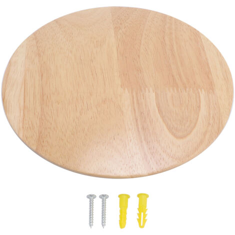 Wood Wall Sconce Hardwired Warm Light Round Indoor LED Wall Lamp for Living Room Bedroom Hallway Kitchen Bathroom 7.48in Dia. (1/5)
