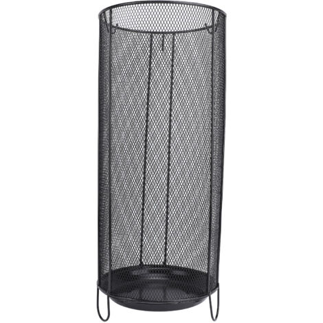 Round Umbrella Stand Rack Freestanding Umbrella Holder Bin Canes Walking Sticks Holder for Entryway Home Office Hotel A Black (1/5)