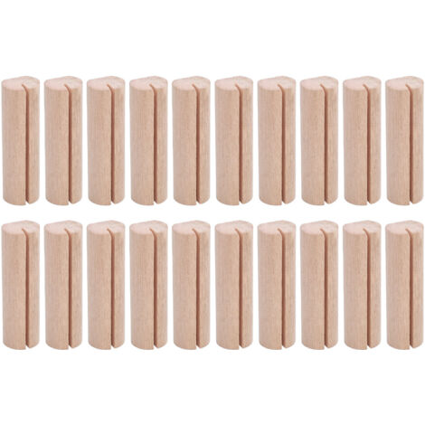 20Pcs Wooden Cards Stand Cylindrical Wood Photo Holder Table Top Display for Party Wedding Decoration (1/5)