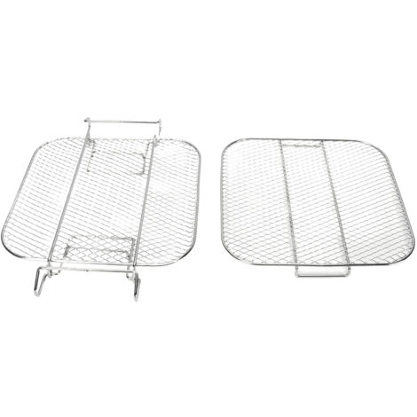 Fryer Rack 2 Layer Stainless Steel Dishwasher Safe Fryer Grilling Rack for AG301 AG302 AG400 (1/5)