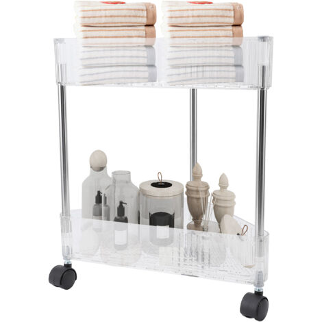 Bathroom Storage Shelf Multipurpose Modern Simple Style Multi Layers Large Capacity Corner Shelf Stand for Home 35.5x27x36cm / 14.0x10.6x14.2in (1/5)