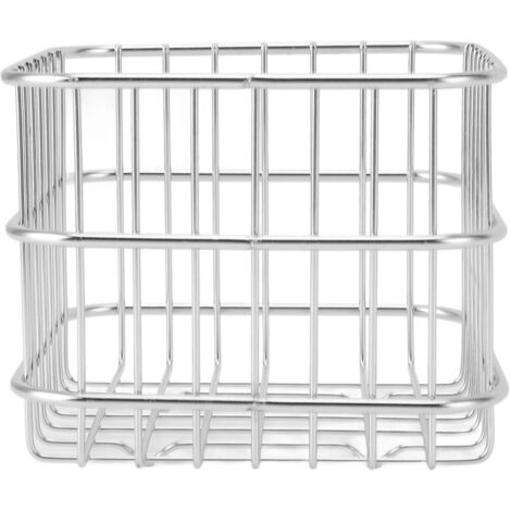 Fruit Basket 304 Stainless Steel Storage Basket Kitchen Counter Fruit Vegetable Organizer Drainer Large (1/5)