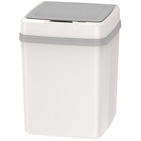 Automatic Trash Can Touchless Quiet Large Capacity Motion Sensor Waste Bin with Lid for Bathroom Kitchen Living Room (1/5)