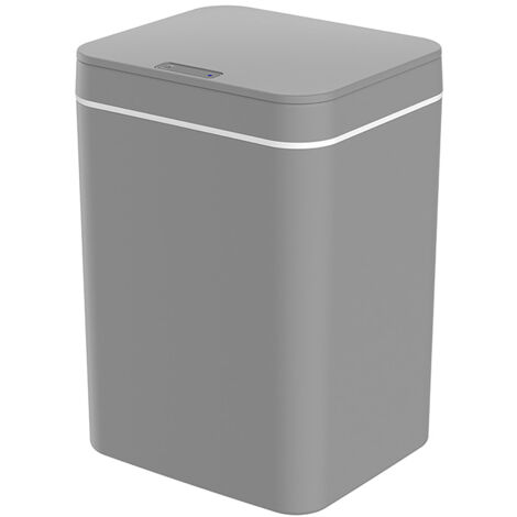 Bathroom Smart Sensor Trash Can 14L Automatic Rubbish Can with Lid Garbage Bin for Kitchen Living Room Bedroom (1/5)
