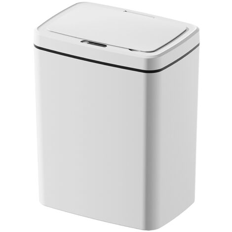 Motion Sensor Trash Can 14L Battery Powered ABS Quiet with Lid Automatic Garbage Can for Living Room Kitchen (1/5)